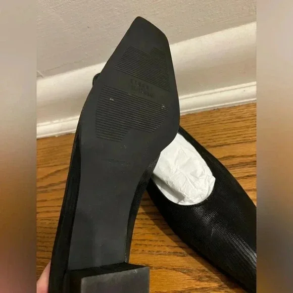 Stuart Weitzman Black Leather Heels - Picture 7 of 9